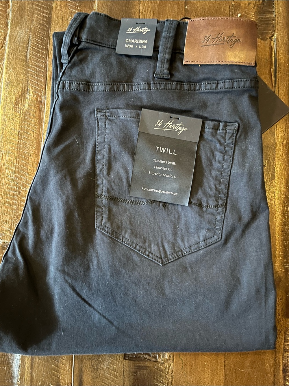 34 Heritage Charisma Twill Men's Pants- Navy Blue 38x34